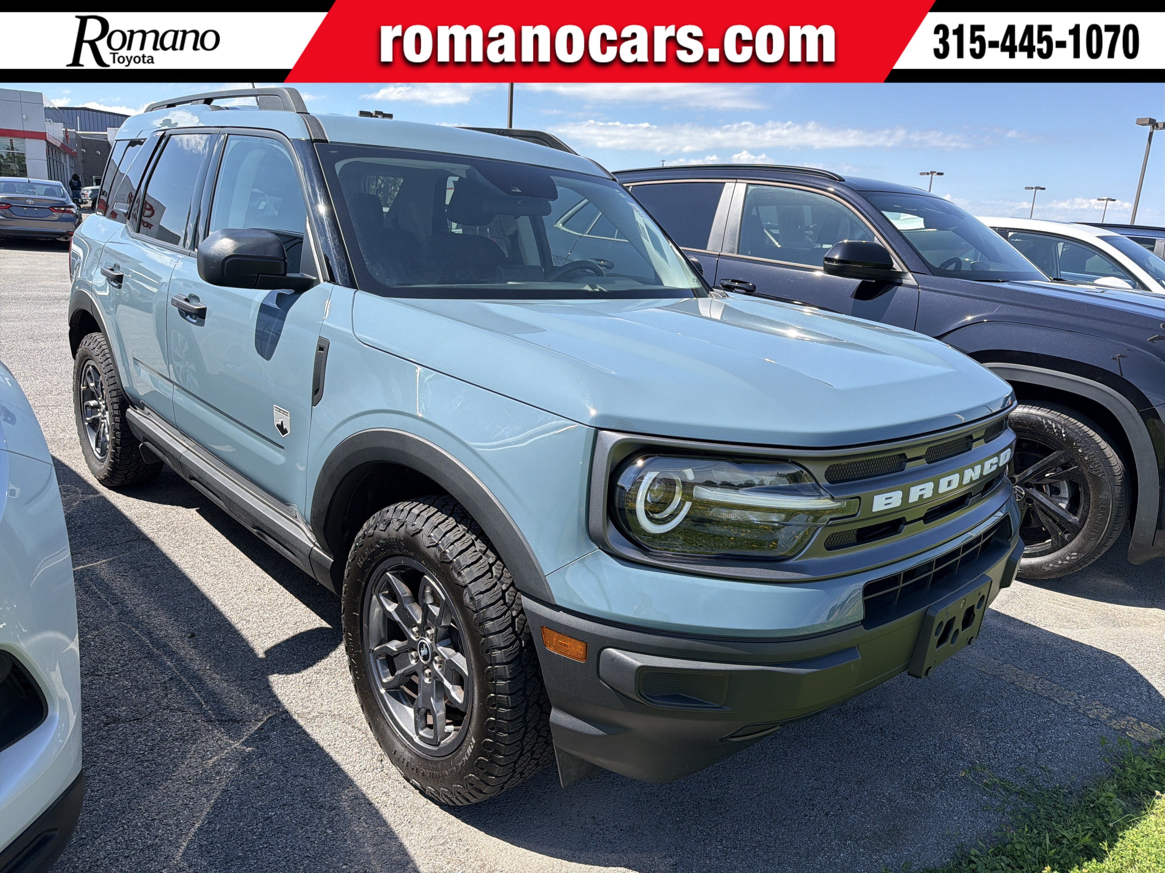 2022 Ford Bronco Sport Big Bend in Blue — front three-quarter view