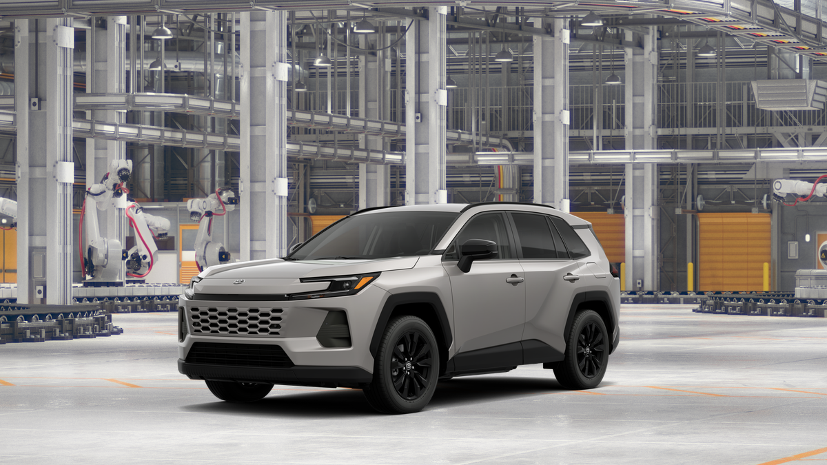 2026 Toyota RAV4 XLE Premium in Meteor Shower — front three-quarter view