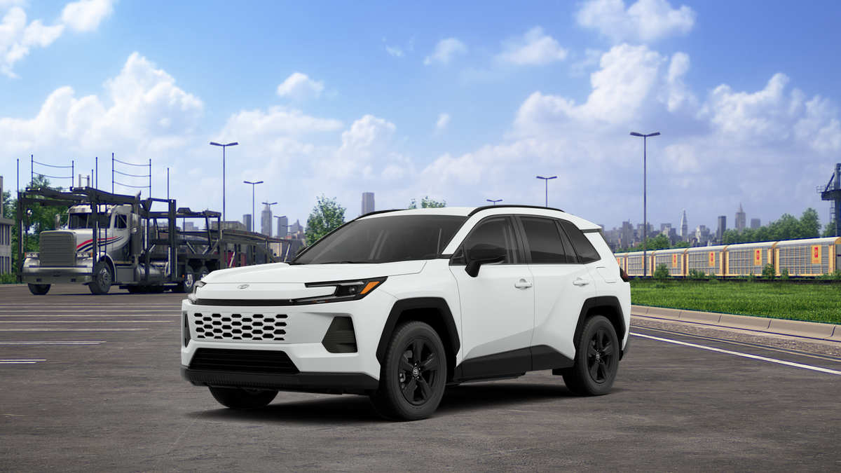 2026 Toyota RAV4 LE in Ice Cap — front three-quarter view