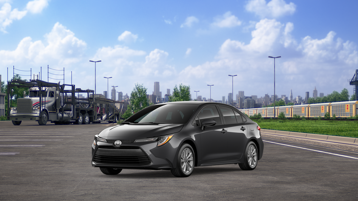 2026 Toyota Corolla LE in Underground — front three-quarter view