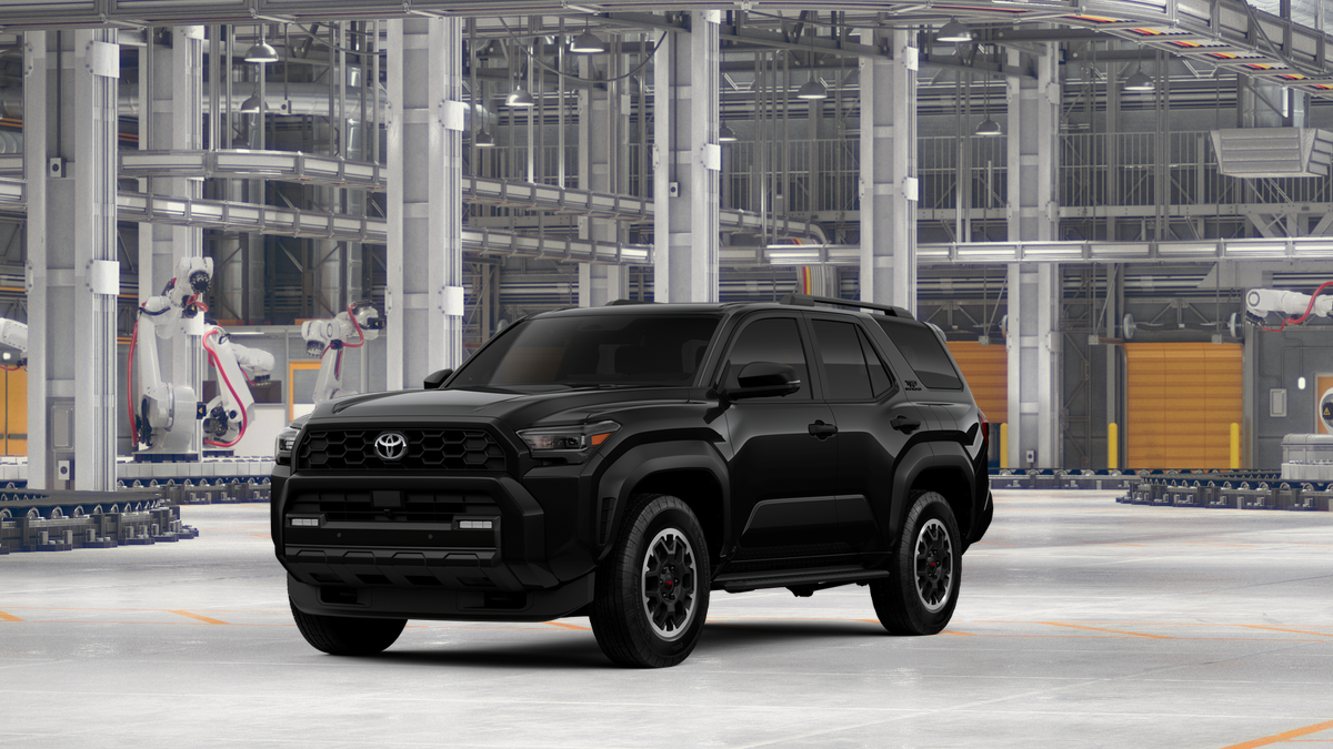 2026 Toyota 4Runner TRD Off-Road Premium in Black — front three-quarter view